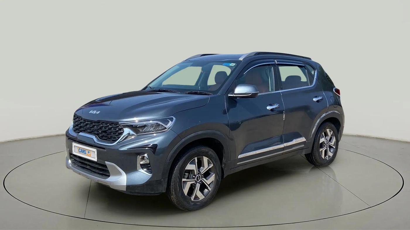 2022 KIA SONET HTX 1.0 IMT, Petrol, Manual, 18,612 km, Left Front Diagonal