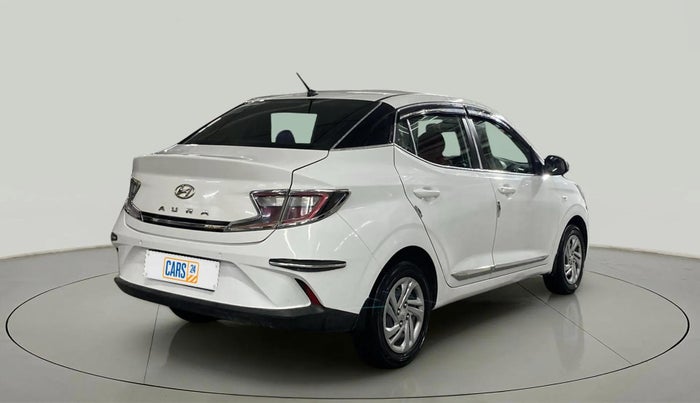 2021 Hyundai AURA S 1.2 CNG, CNG, Manual, 71,780 km, Right Back Diagonal