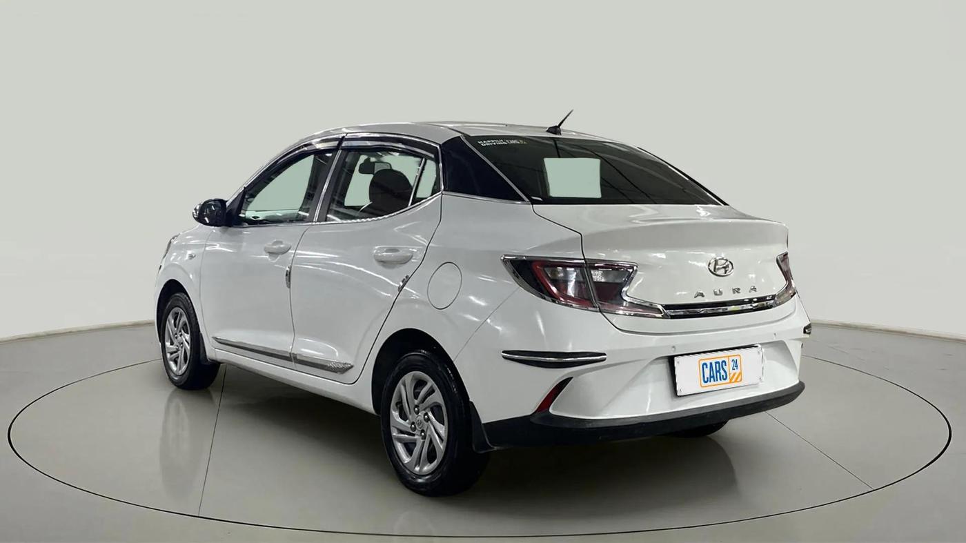 2021 Hyundai AURA S 1.2 CNG, CNG, Manual, 71,780 km, Left Back Diagonal