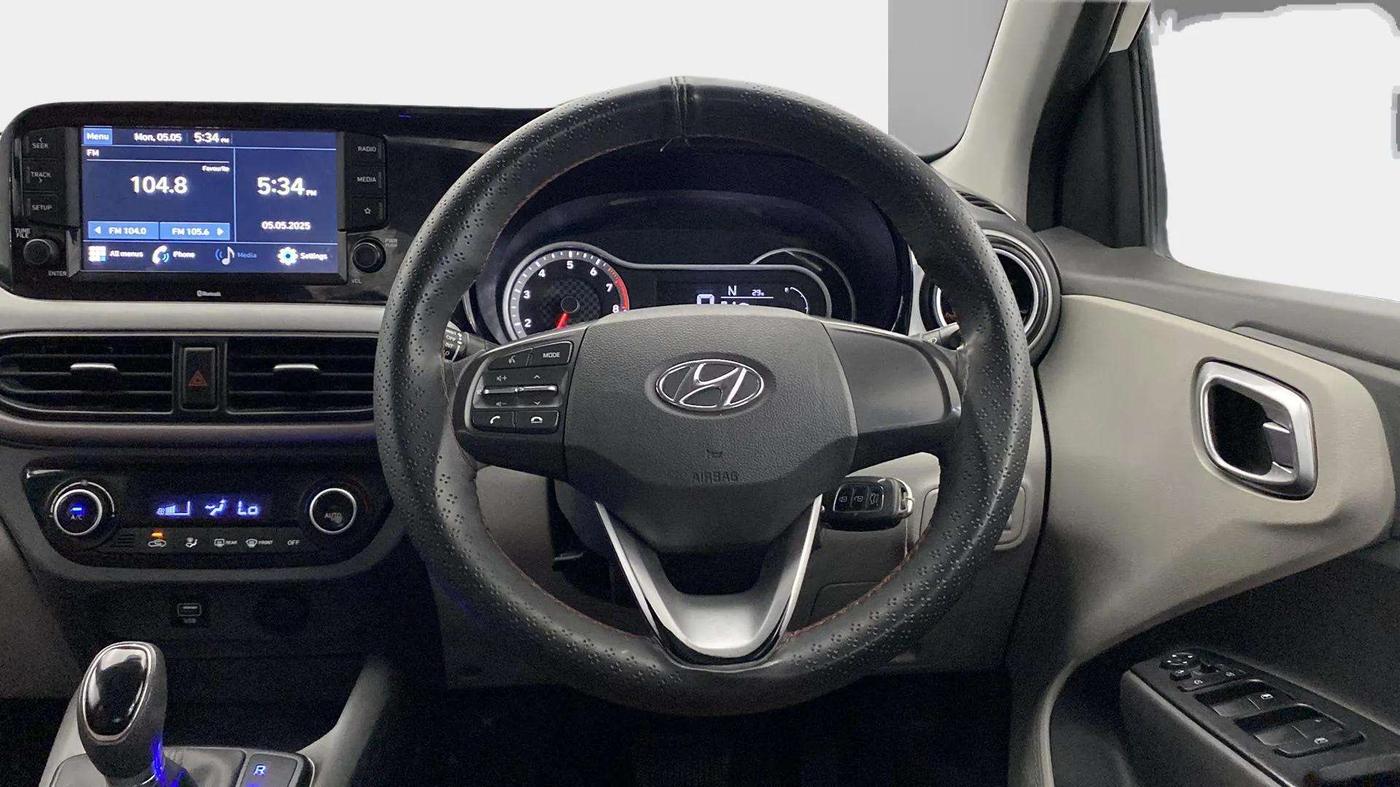 2021 Hyundai GRAND I10 NIOS SPORTZ AMT 1.2 KAPPA VTVT, Petrol, Automatic, 37,956 km, Steering Wheel Close Up