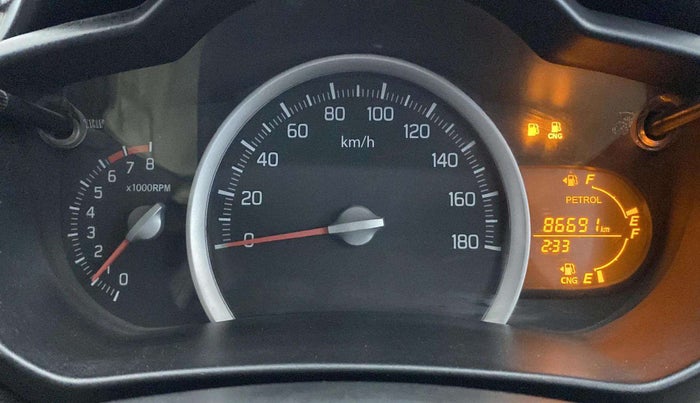 2016 Maruti Celerio VXI CNG, CNG, Manual, 86,742 km, Odometer Image