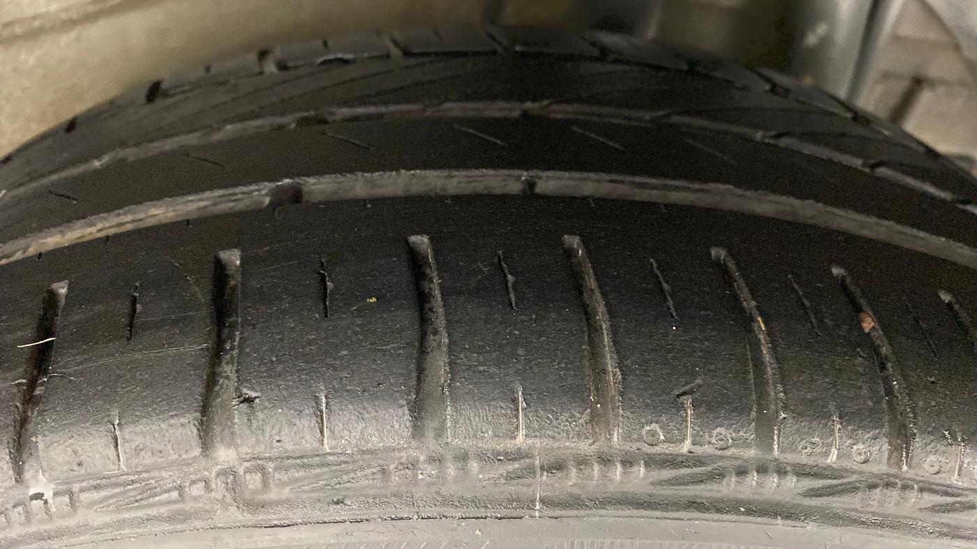 2017 Tata Zest XT PETROL, Petrol, Manual, 51,776 km, Left Rear Tyre Tread