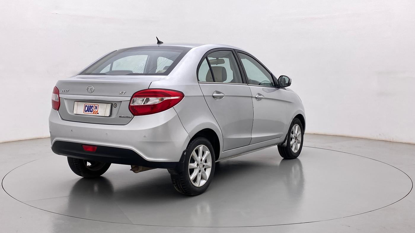 2017 Tata Zest XT PETROL, Petrol, Manual, 51,776 km, Right Back Diagonal