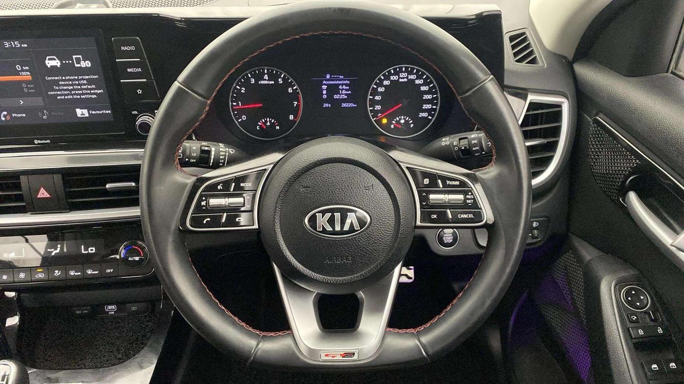 2019 KIA SELTOS GTK 1.4 PETROL, Petrol, Manual, 26,250 km, Steering Wheel Close Up