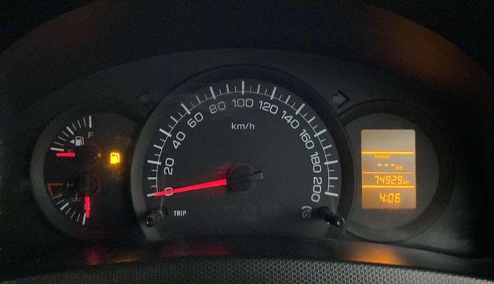 2016 Maruti Swift LXI (O), Petrol, Manual, 74,983 km, Odometer Image