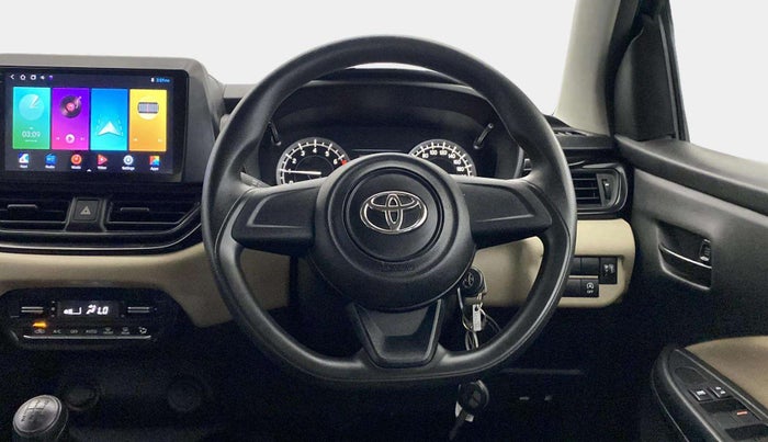 2022 Toyota Glanza E, Petrol, Manual, 24,433 km, Steering Wheel Close Up