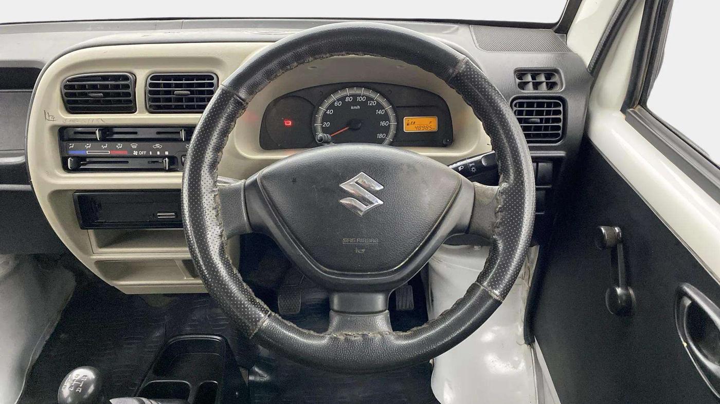 2021 Maruti Eeco 5 STR WITH A/C+HTR, Petrol, Manual, 49,163 km, Steering Wheel Close Up