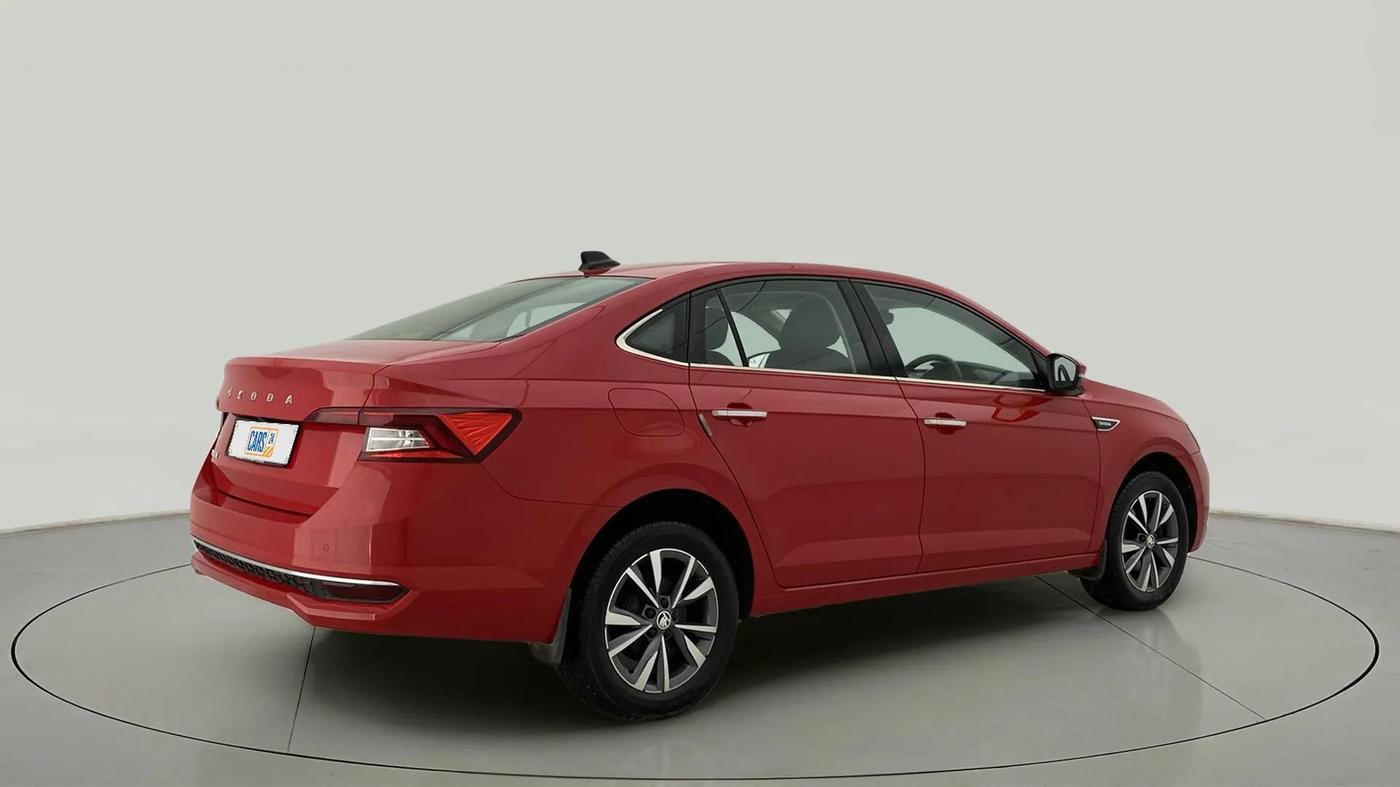 2022 Skoda SLAVIA STYLE 1.0L TSI AT, Petrol, Automatic, 13,547 km, Right Back Diagonal