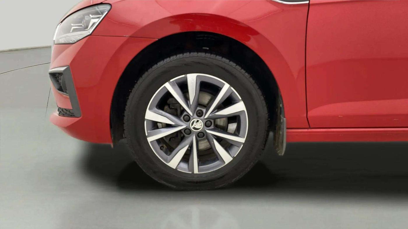 2022 Skoda SLAVIA STYLE 1.0L TSI AT, Petrol, Automatic, 13,547 km, Left Front Wheel