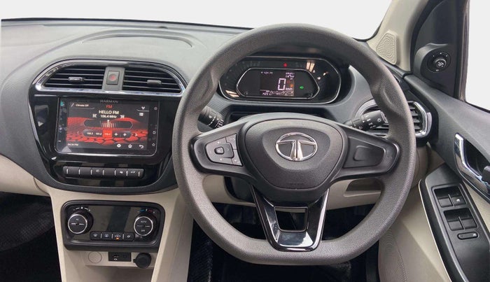 2023 Tata TIGOR XZ PLUS PETROL, Petrol, Manual, 14,214 km, Steering Wheel Close Up
