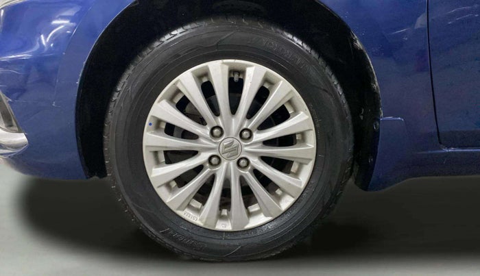 2018 Maruti Ciaz DELTA AT 1.5 SHVS PETROL, Petrol, Automatic, 76,907 km, Left Front Wheel