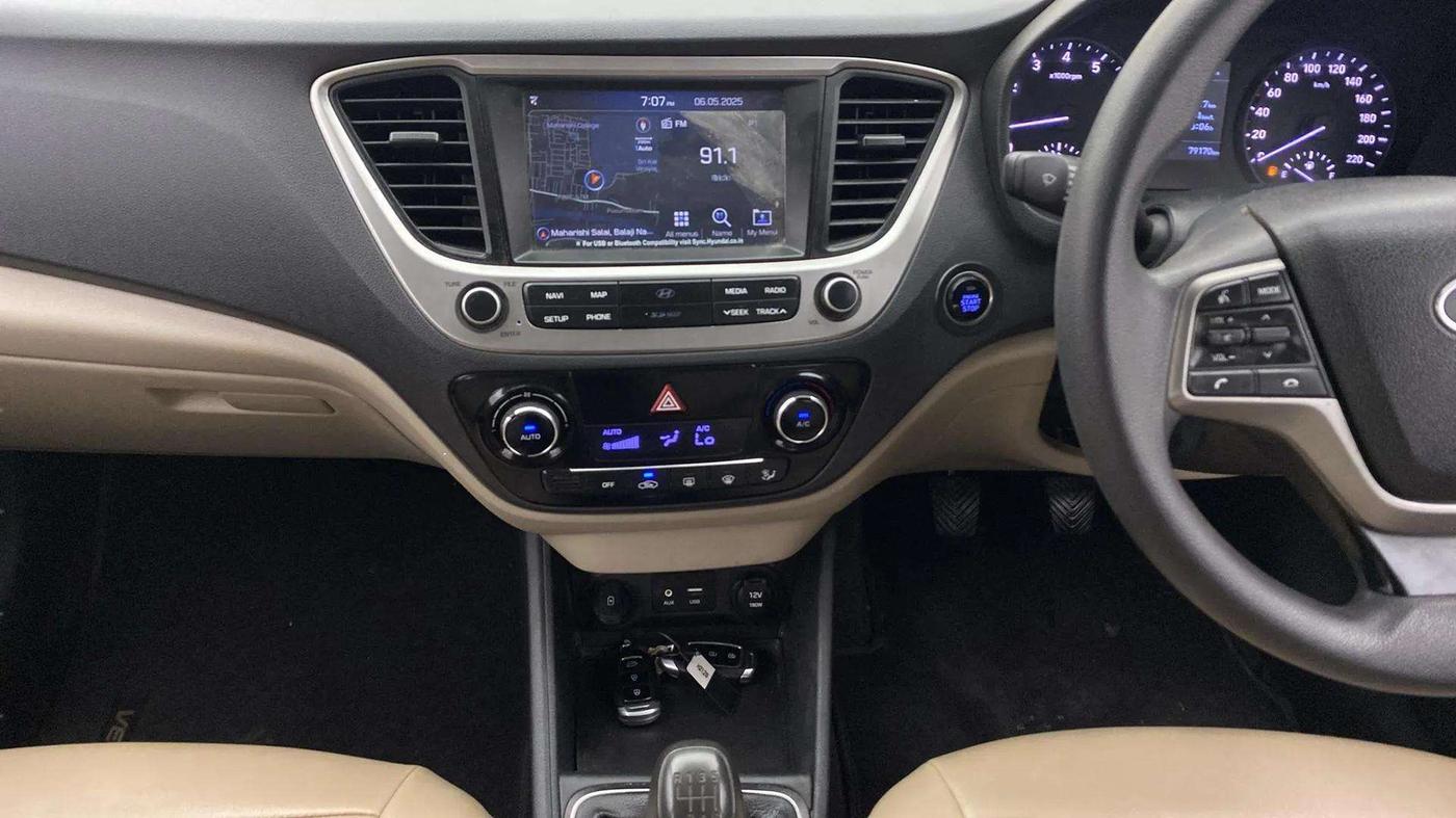 2019 Hyundai Verna 1.6 VTVT SX, Petrol, Manual, 79,165 km, Air Conditioner