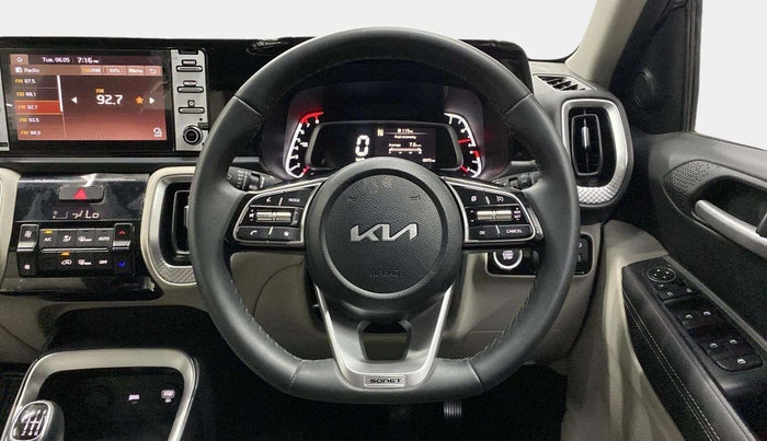 2023 KIA SONET HTX 1.0 IMT, Petrol, Manual, 8,942 km, Steering Wheel Close Up