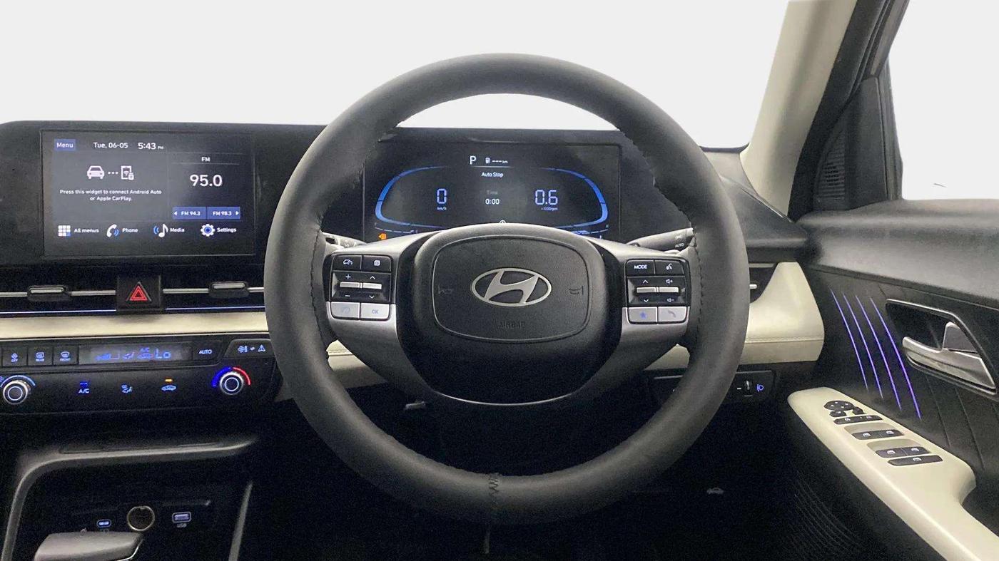2023 Hyundai Verna SX 1.5 VTVT IVT, Petrol, Automatic, 25,193 km, Steering Wheel Close Up