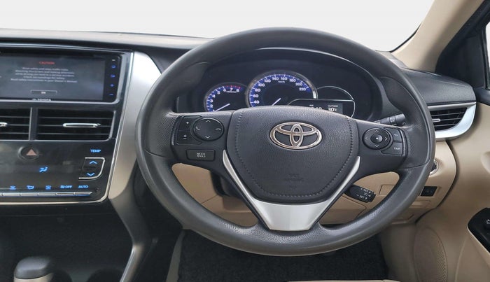 2018 Toyota YARIS V CVT, Petrol, Automatic, 1,33,567 km, Steering Wheel Close Up