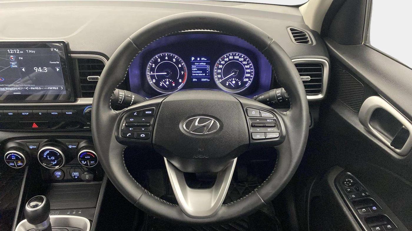 2019 Hyundai VENUE SX PLUS 1.0 TURBO DCT, Petrol, Automatic, 33,744 km, Steering Wheel Close Up