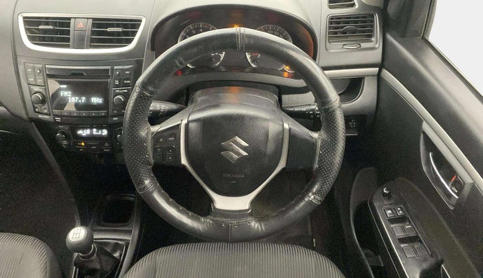 2014 Maruti Swift ZXI, Petrol, Manual, 40,337 km, Steering Wheel Close Up