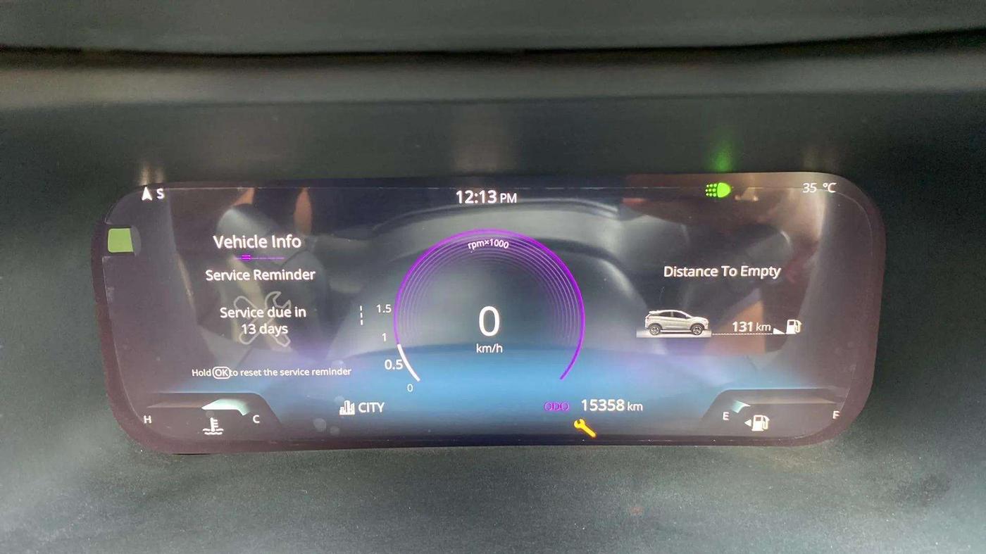 2023 Tata NEXON FEARLESS + 1.2 PETROL, Petrol, Manual, 15,452 km, Odometer Image