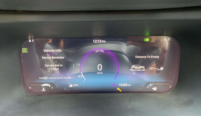 2023 Tata NEXON FEARLESS + 1.2 PETROL, Petrol, Manual, 15,351 km, Odometer Image