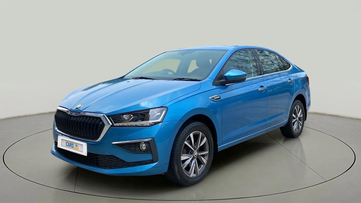 2022 Skoda SLAVIA STYLE 1.0L TSI AT, Petrol, Automatic, 40,293 km, Left Front Diagonal