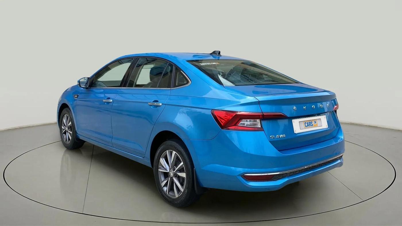 2022 Skoda SLAVIA STYLE 1.0L TSI AT, Petrol, Automatic, 40,293 km, Left Back Diagonal