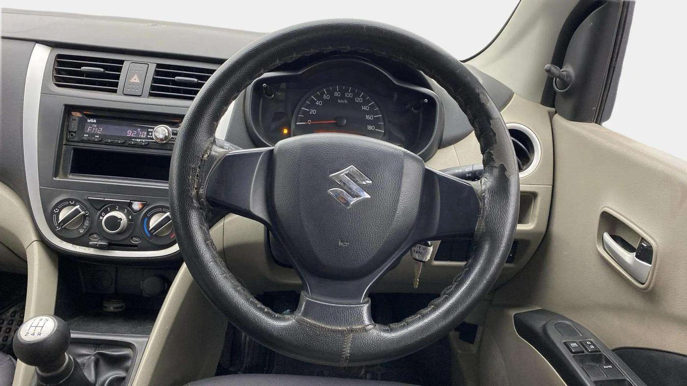 2015 Maruti Celerio VXI, Petrol, Manual, 87,372 km, Steering Wheel Close Up