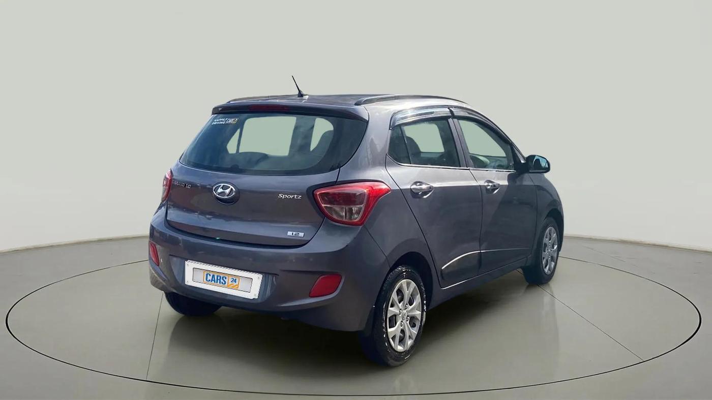 2015 Hyundai Grand i10 SPORTZ 1.2 KAPPA VTVT, Petrol, Manual, 35,552 km, Right Back Diagonal