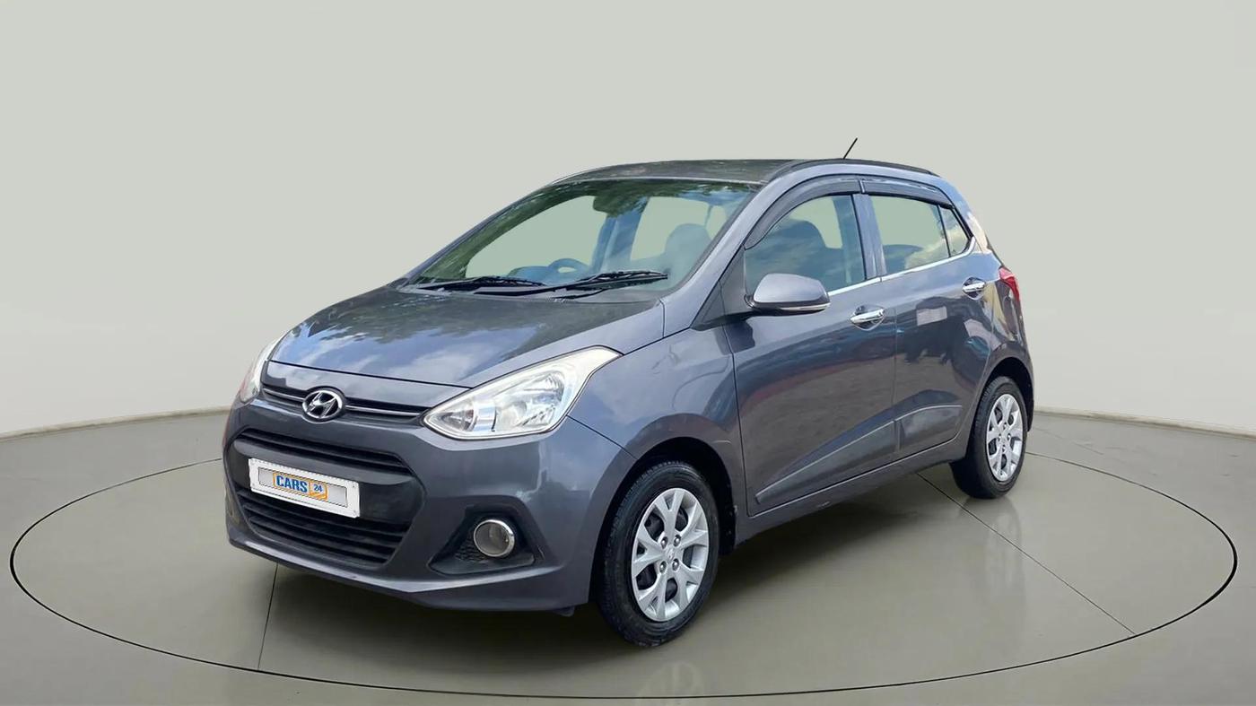 2015 Hyundai Grand i10 SPORTZ 1.2 KAPPA VTVT, Petrol, Manual, 35,552 km, Left Front Diagonal