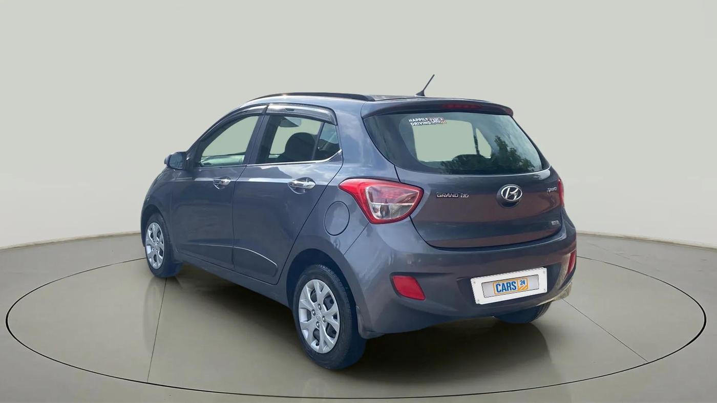 2015 Hyundai Grand i10 SPORTZ 1.2 KAPPA VTVT, Petrol, Manual, 35,552 km, Left Back Diagonal