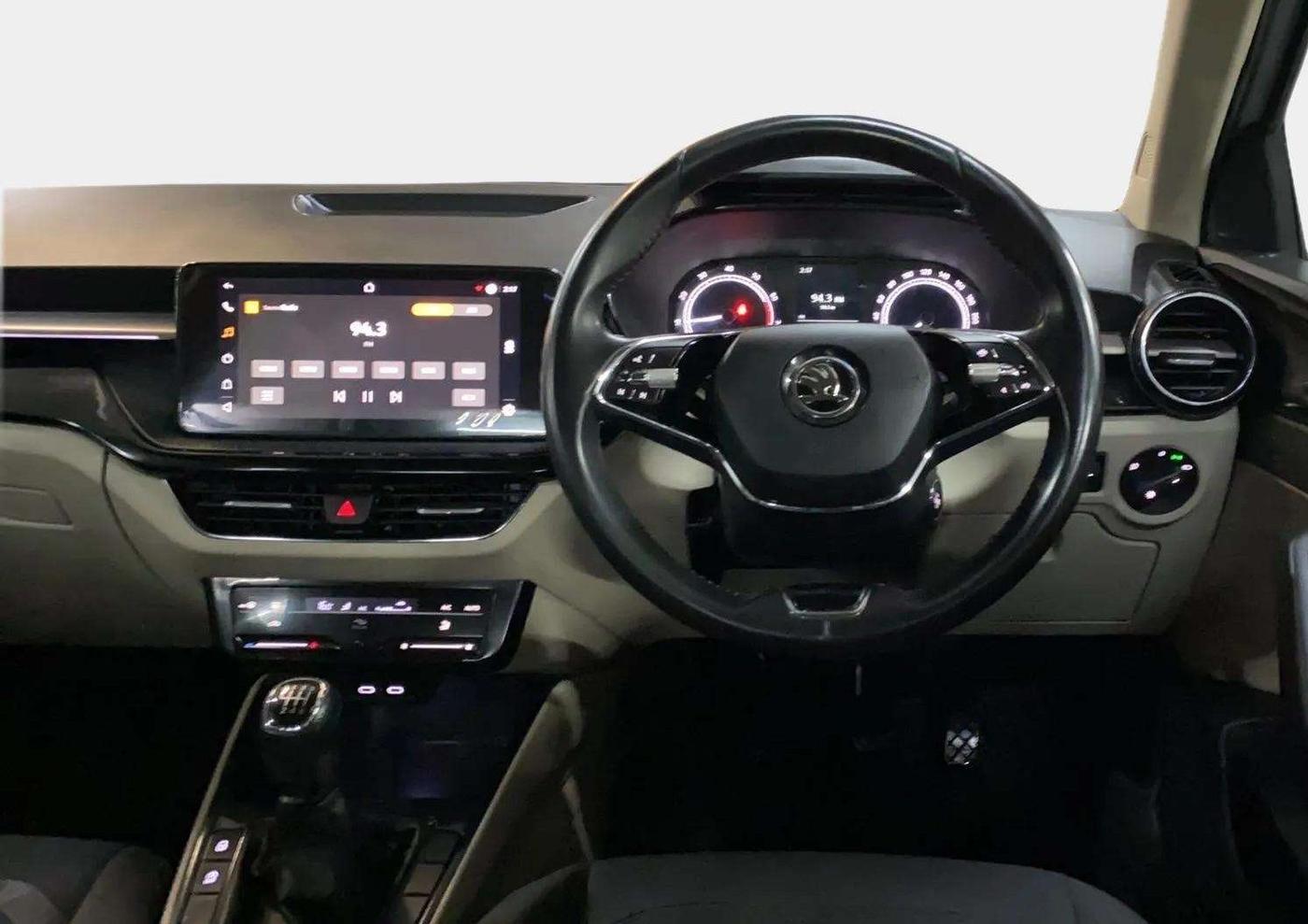 2022 Skoda SLAVIA AMBITION 1.0L TSI MT, Petrol, Manual, 56,460 km, Steering Wheel Close Up