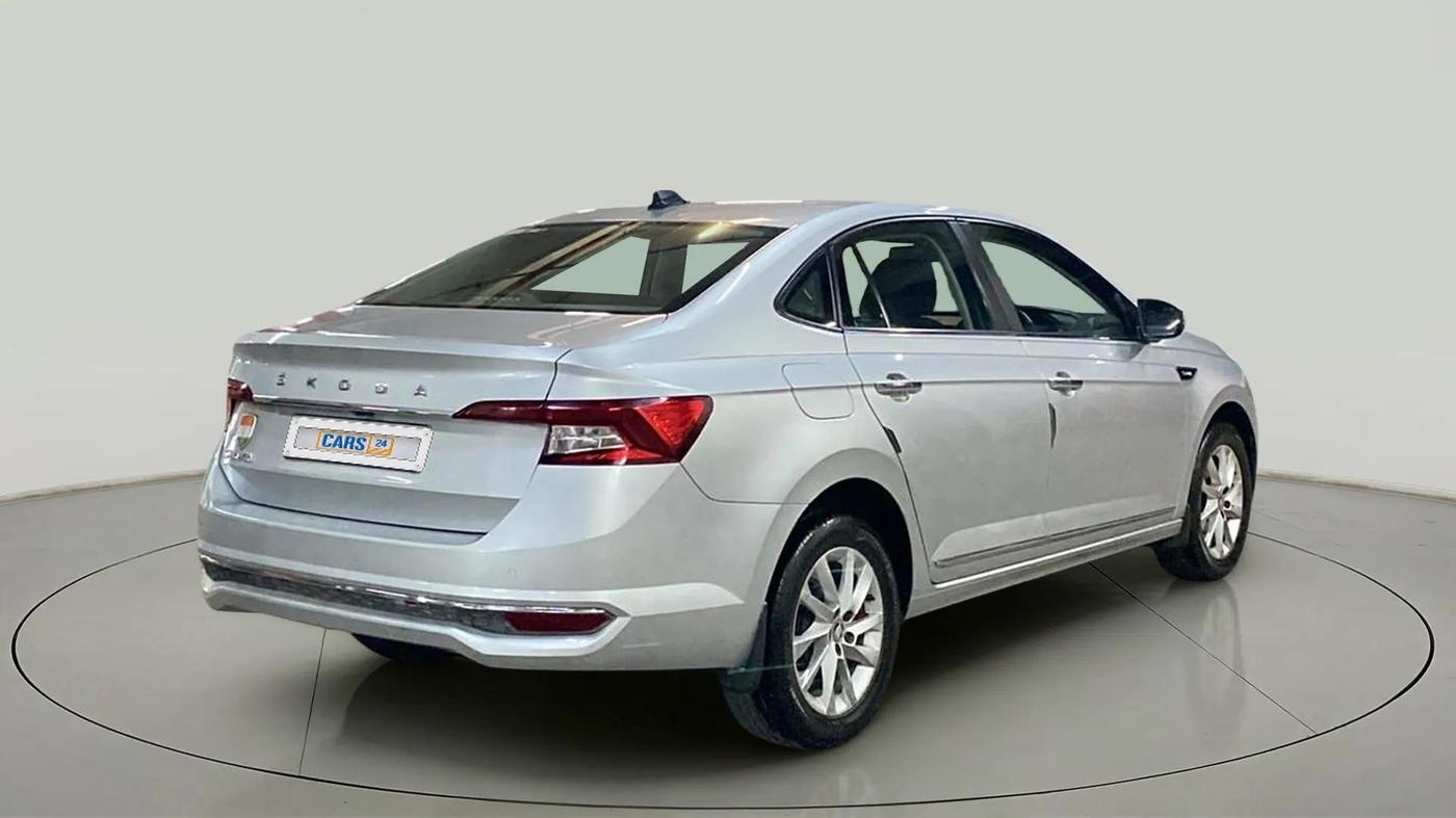 2022 Skoda SLAVIA AMBITION 1.0L TSI MT, Petrol, Manual, 56,460 km, Right Back Diagonal