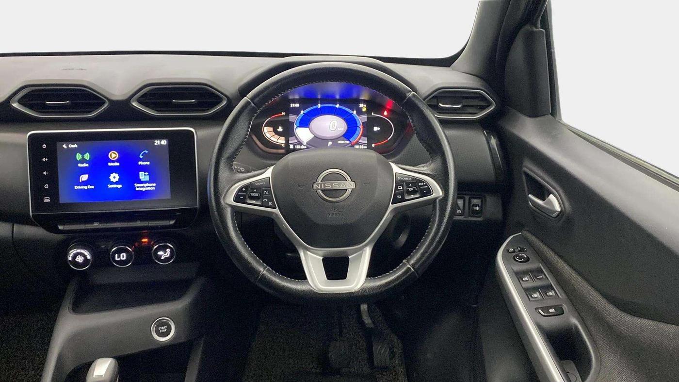 2022 Nissan MAGNITE XV PREMIUM TURBO (O) CVT, Petrol, Automatic, 18,264 km, Steering Wheel Close Up