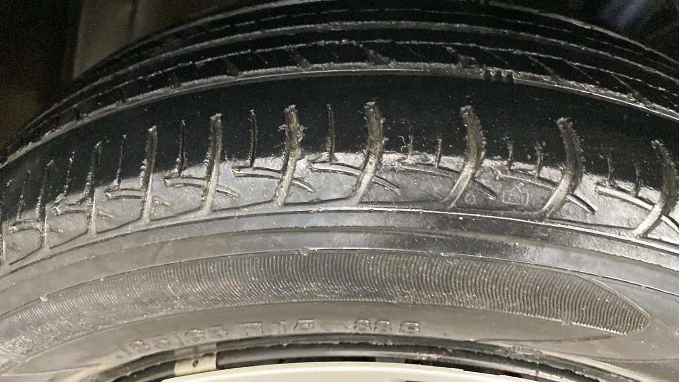 2018 Maruti Baleno DELTA PETROL 1.2, CNG, Manual, 97,045 km, Left Rear Tyre Tread