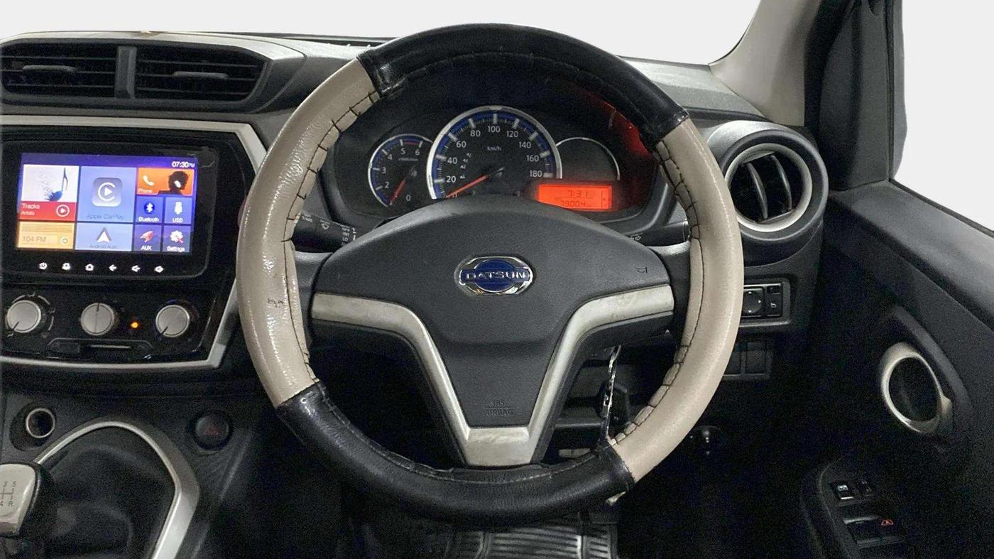 2018 Datsun Go T, Petrol, Manual, 78,969 km, Steering Wheel Close Up