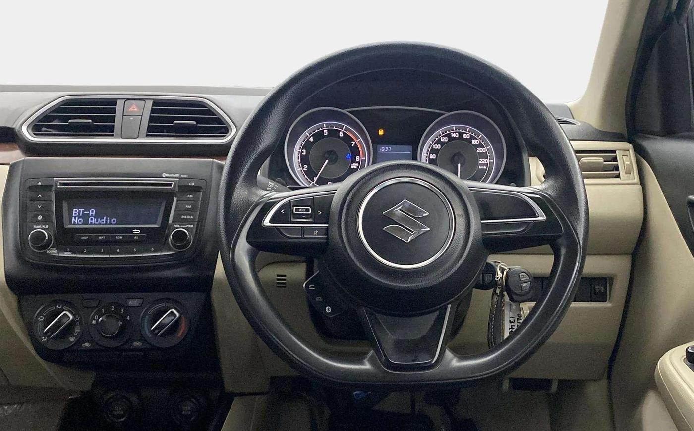 2017 Maruti Dzire VXI, Petrol, Manual, 56,234 km, Steering Wheel Close Up