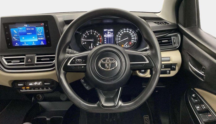 2022 Toyota Glanza G AMT, Petrol, Automatic, 50,988 km, Steering Wheel Close Up