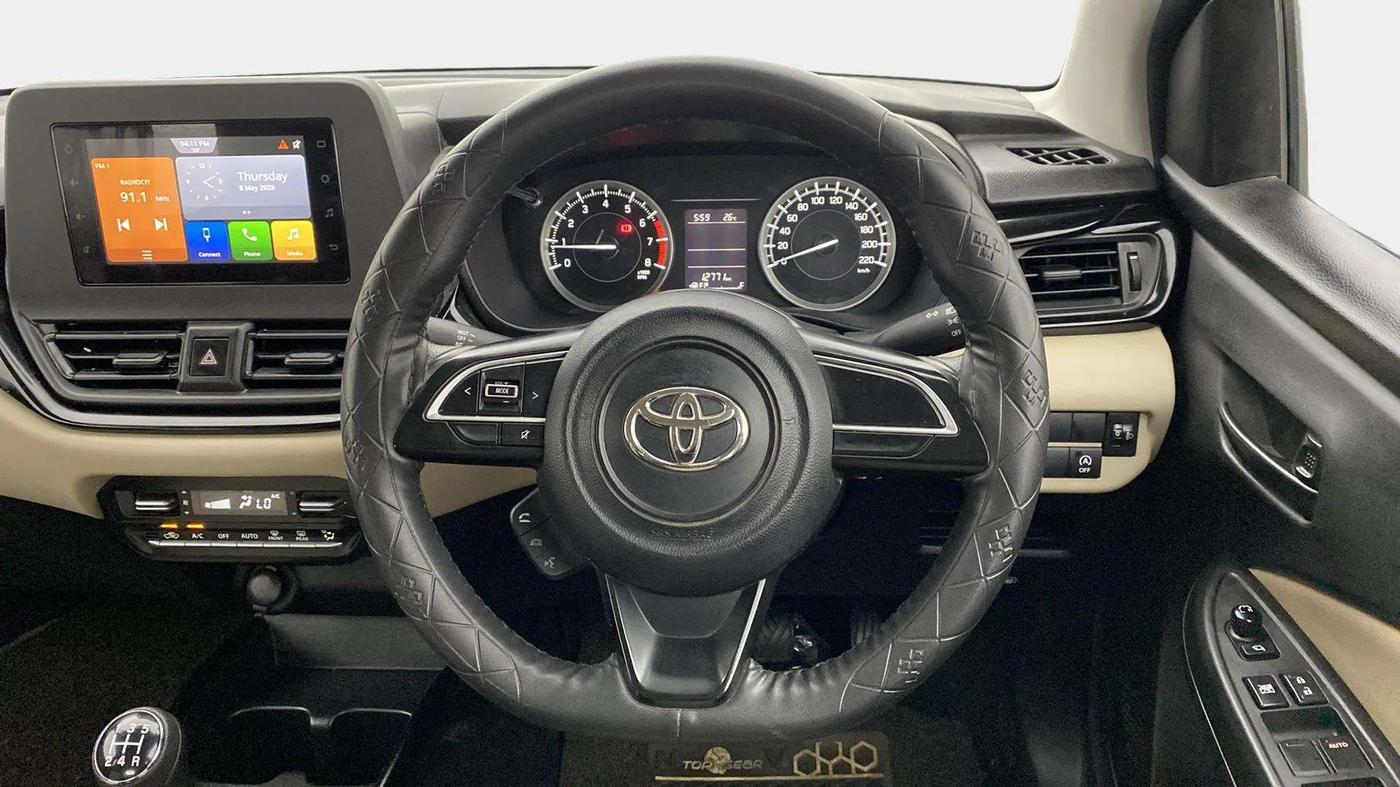 2022 Toyota Glanza S, Petrol, Manual, 12,878 km, Steering Wheel Close Up