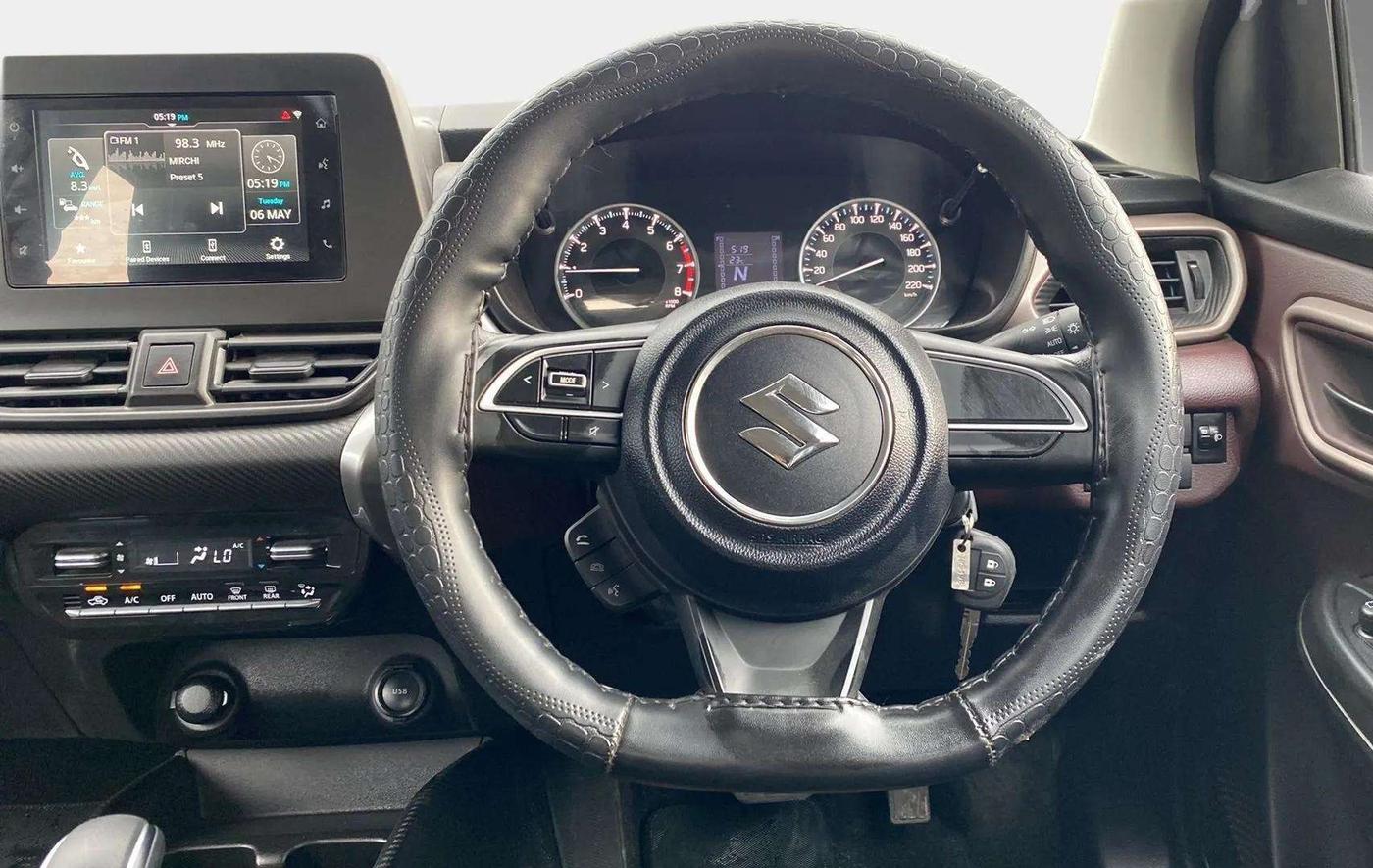 2024 Maruti FRONX DELTA PLUS 1.2L AGS, Petrol, Automatic, 3,459 km, Steering Wheel Close Up