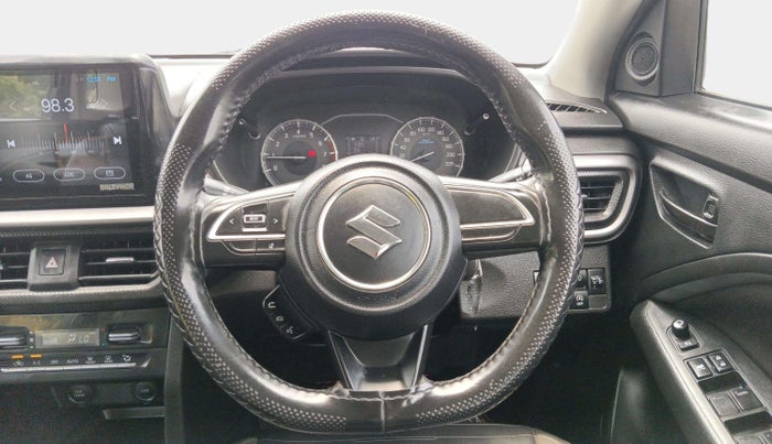 2022 Maruti BREZZA VXI SMART HYBRID, Petrol, Manual, 22,675 km, Steering Wheel Close Up