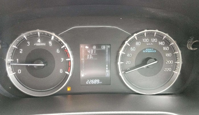 2022 Maruti BREZZA VXI SMART HYBRID, Petrol, Manual, 22,675 km, Odometer Image
