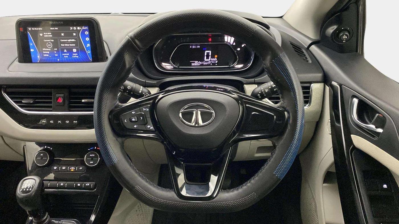2022 Tata NEXON XZ PLUS PETROL, Petrol, Manual, 56,945 km, Steering Wheel Close Up