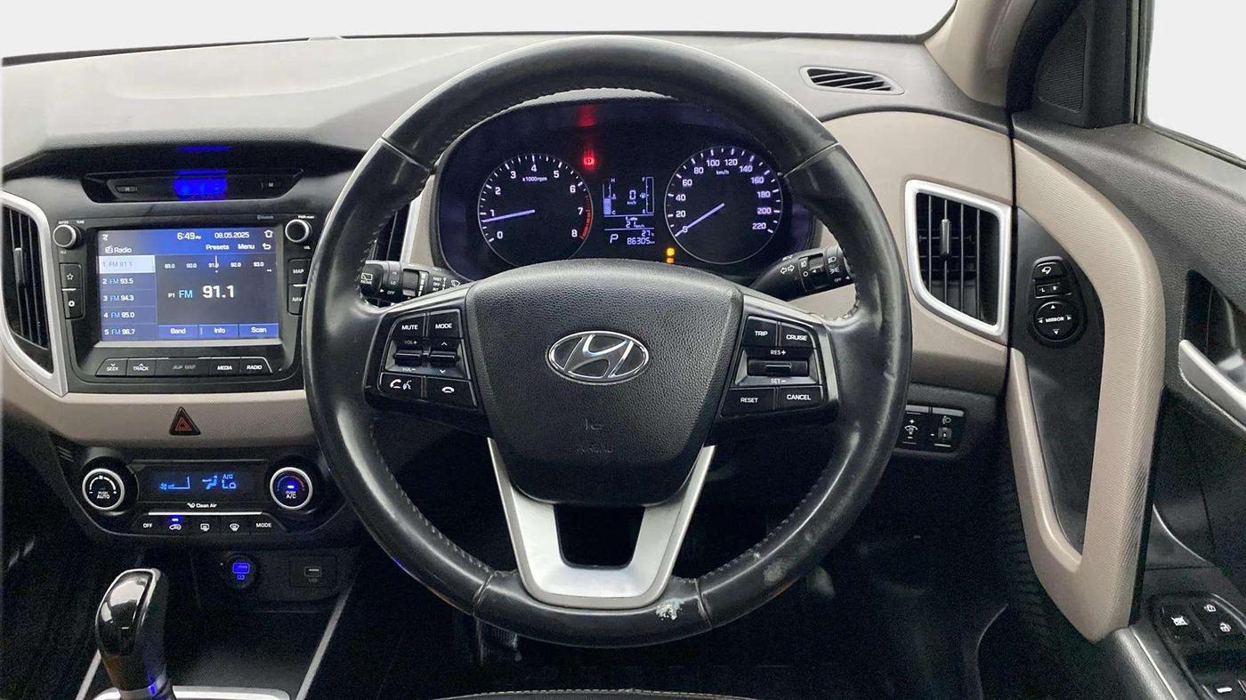 2018 Hyundai Creta SX AT 1.6 PETROL, Petrol, Automatic, 86,268 km, Steering Wheel Close Up