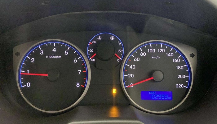 2014 Hyundai i20 MAGNA (O) 1.2, Petrol, Manual, 1,02,936 km, Odometer Image