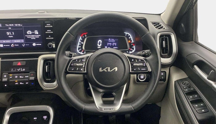 2022 KIA SONET HTX 1.0 IMT, Petrol, Manual, 40,057 km, Steering Wheel Close Up