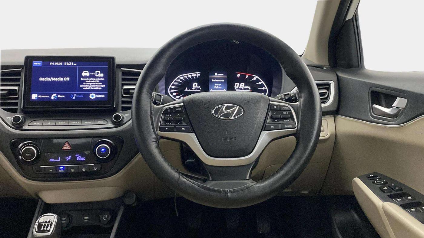 2021 Hyundai Verna SX 1.5 VTVT, Petrol, Manual, 16,857 km, Steering Wheel Close Up