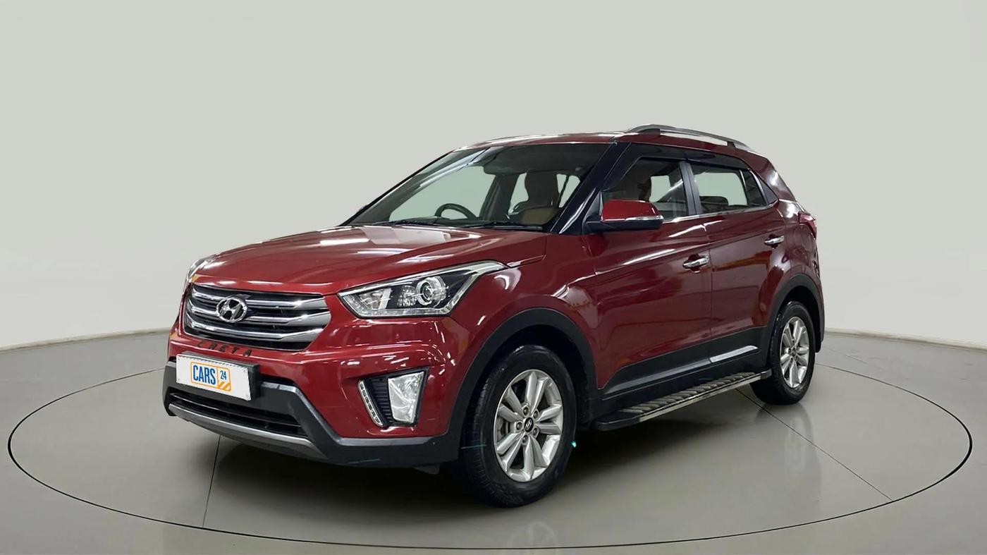 2017 Hyundai Creta SX PLUS 1.6 PETROL, Petrol, Manual, 47,445 km, Left Front Diagonal