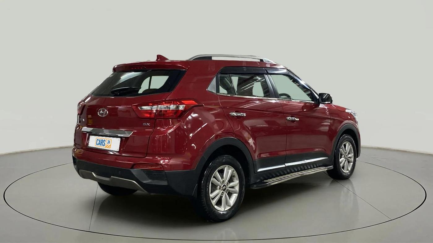 2017 Hyundai Creta SX PLUS 1.6 PETROL, Petrol, Manual, 47,445 km, Right Back Diagonal