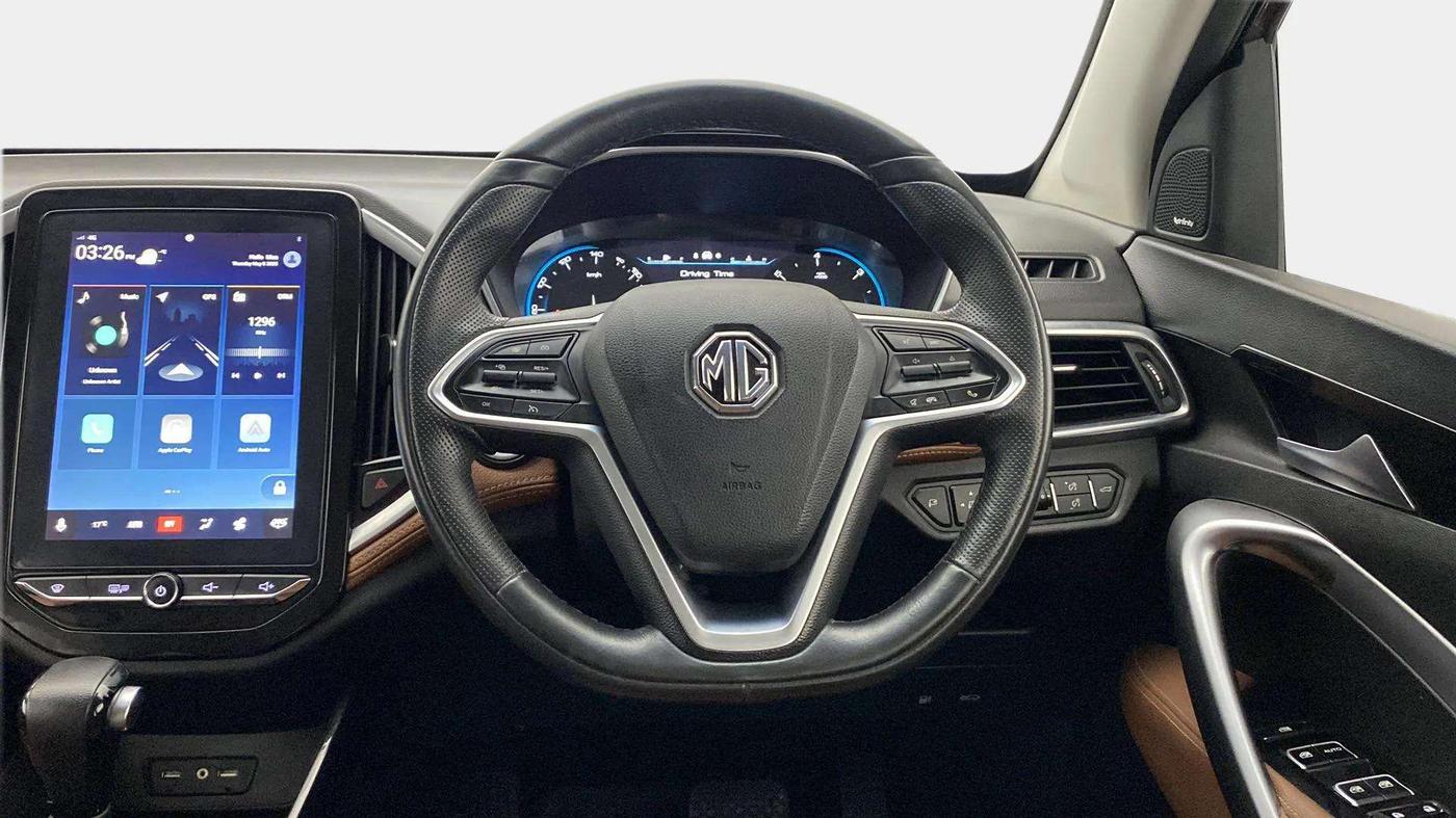 2020 MG HECTOR PLUS SHARP 1.5 PETROL TURBO DCT 6-STR, Petrol, Automatic, 40,758 km, Steering Wheel Close Up
