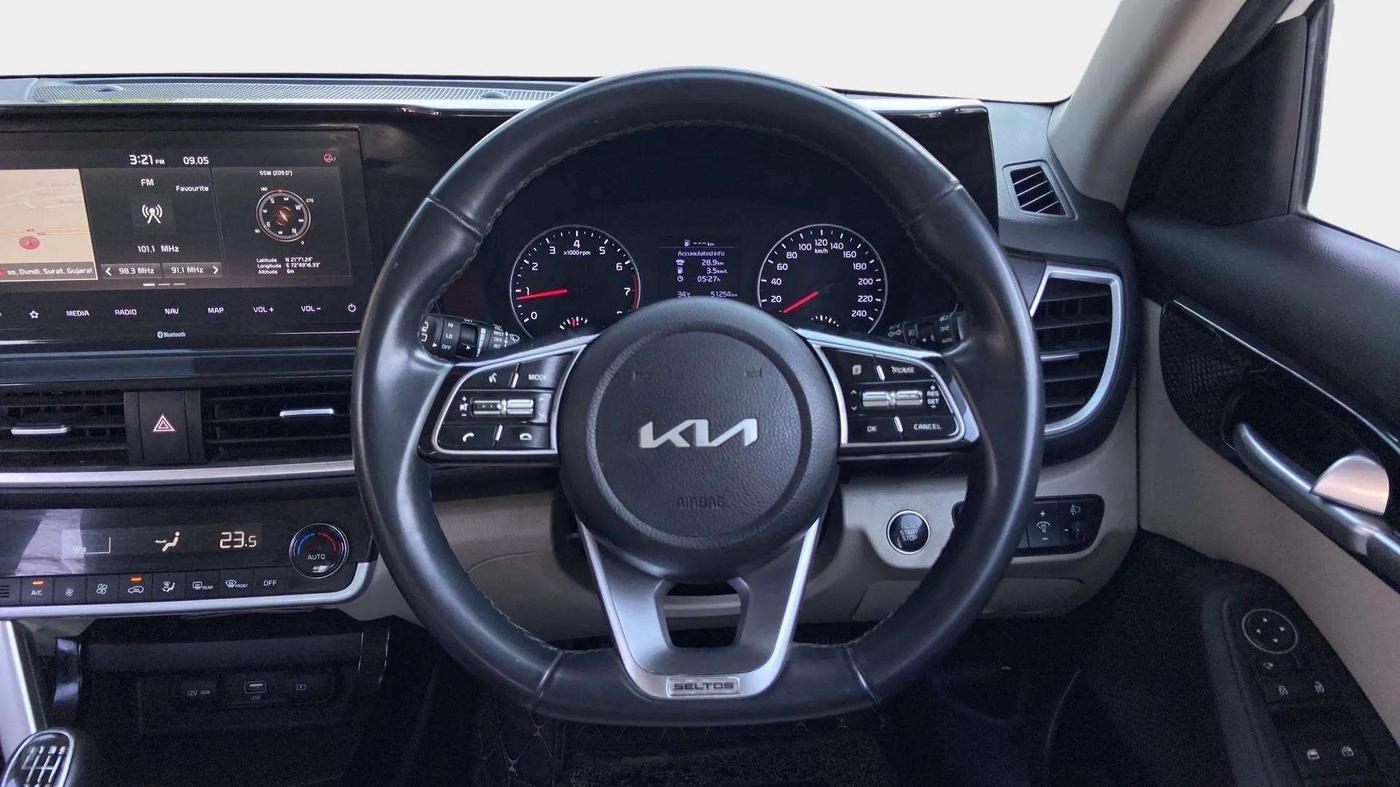 2021 KIA SELTOS HTX 1.5 PETROL, Petrol, Manual, 51,306 km, Steering Wheel Close Up