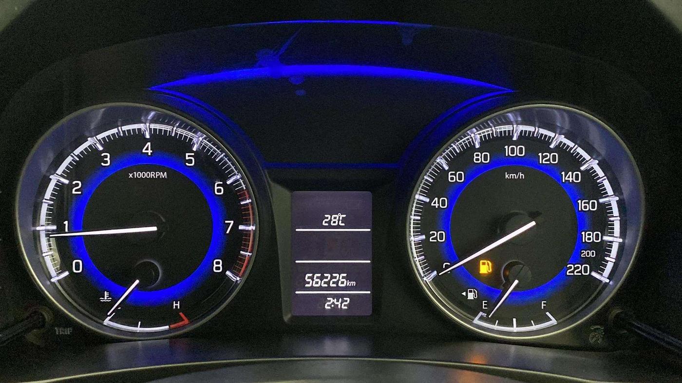 2017 Maruti Baleno DELTA PETROL 1.2, Petrol, Manual, 56,284 km, Odometer Image